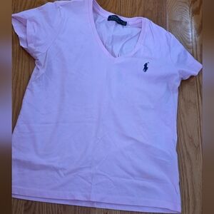 Polo Ralph Lauren women's Pink V- Neck short-sleeve M
